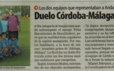 Duelo Córdoba-Málaga en Benajamines